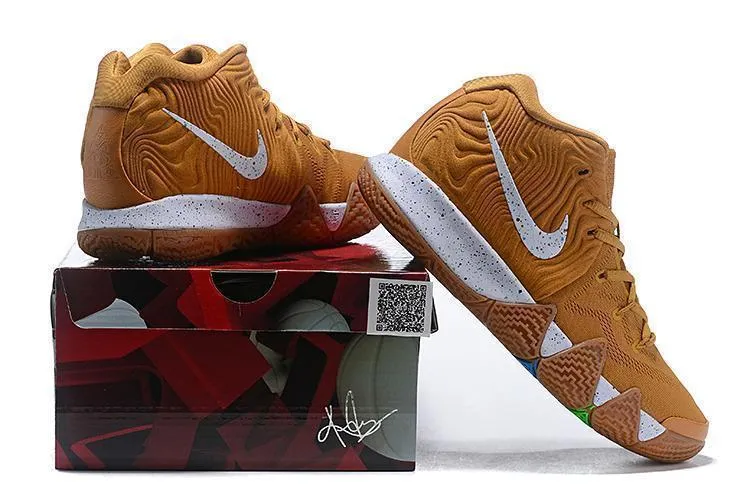 Bandit Asics Shoe Nike Kyrie 4 "Wheat" Basketball Shoes Sneaker Sale Size US 7-12