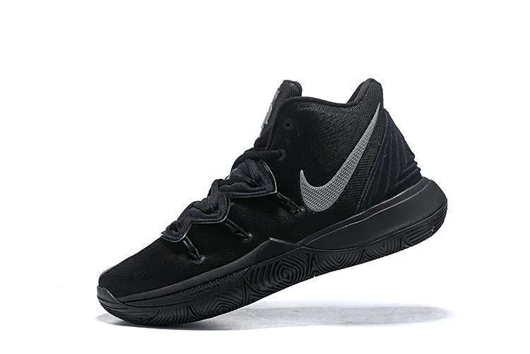 Asics Shoes Stylish Nike Kyrie 5 Black Grey Men Basketball Shoes Sale Size US 7-12