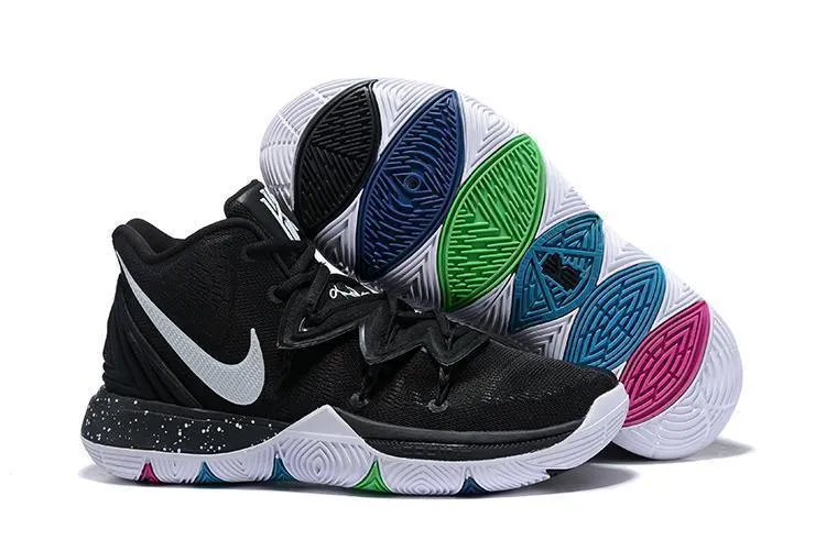 Nike Kyrie 5 Black White Men Basketball Shoes Sale Size US 7-12 Asics Shoes Plantar Fasciitis