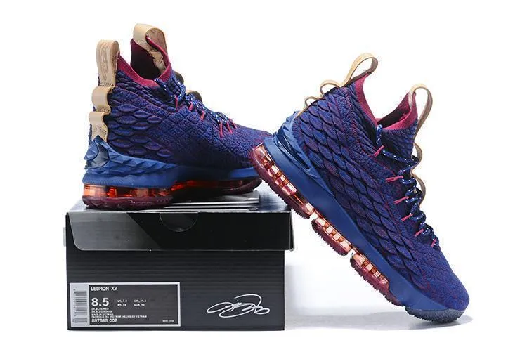Asics Shoes Weight Nike Lebron XV 15 Bue Red Men Shoes Sale Size US 7-12