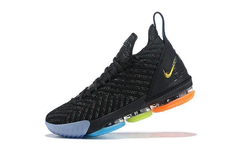 Asics Tennis Shoes Guide Nike Lebron XV 16 EP Black Blue Men Shoes Sale Size US7,8,8.5,9,10,11,12