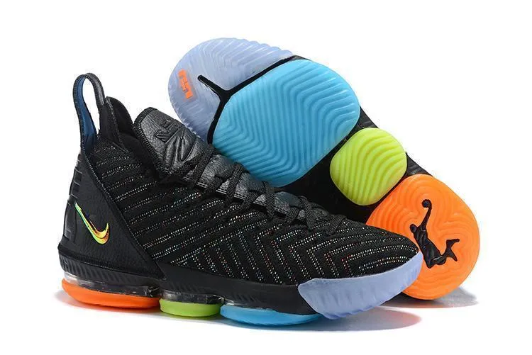 Nike Lebron XV 16 EP Black Blue Men Shoes Sale Size US7,8,8.5,9,10,11,12 Asics Running Shoes Weight