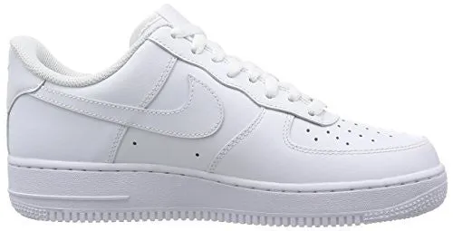 Asics Slip Resistant Shoes Nike Mens Air Force 1 Low 07 Basketball Shoes White/White 315122-111 Size 11