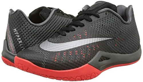 Best Asics Running Shoes For Pavement Nike Mens HyperLive Basketball Shoe Black/Dark Grey/Bright Crimson/Metallic Silver 12