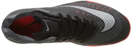 Nike Mens HyperLive Basketball Shoe Black/Dark Grey/Bright Crimson/Metallic Silver 12 Best Asics Arch Support Walking Shoes