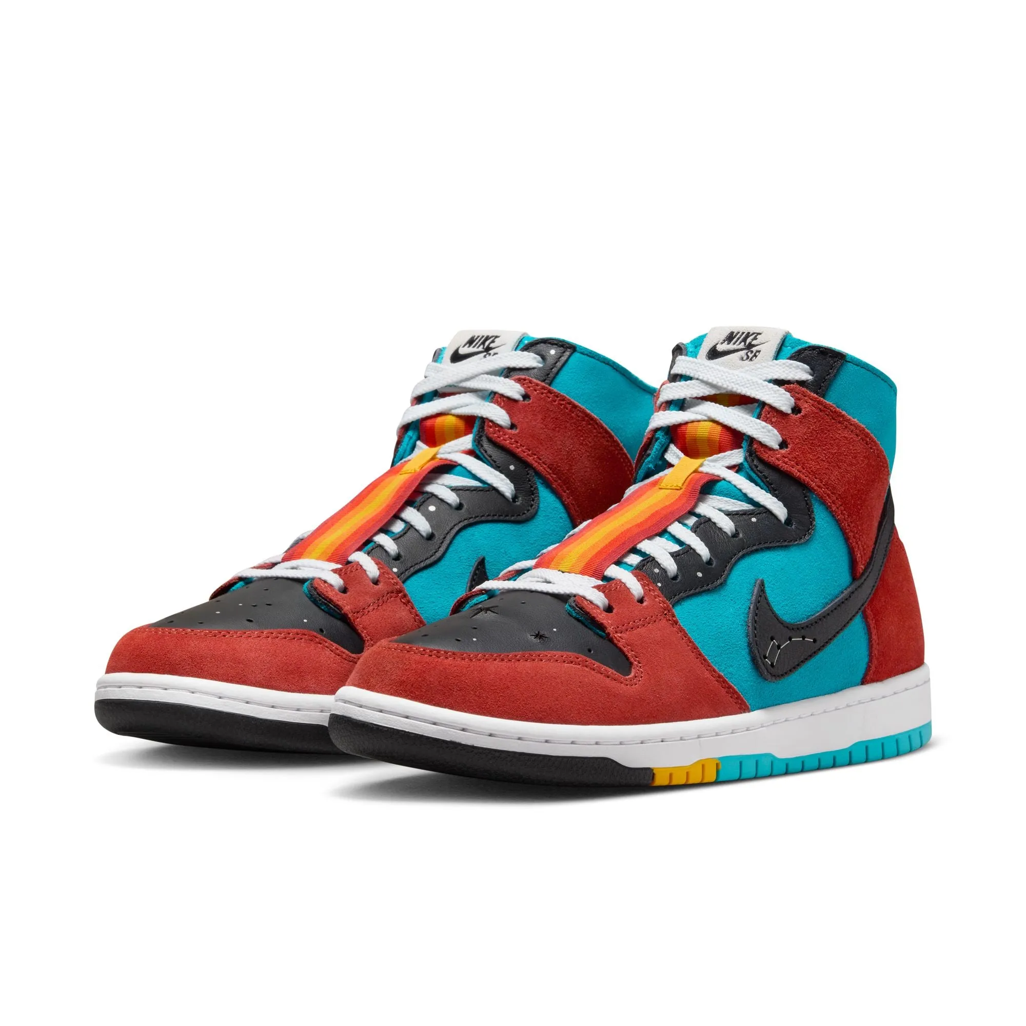 NIKE SB X DI'ORR GREENWOOD DUNK HIGH DECON TURQUOISE BLUE / BLACK-RUGGED ORANGE Asics Shoe Replacement