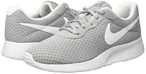 Nike Womens Tanjun Running Sneaker Wolf Grey/White 8 Asics Gel Cumulus Running Shoes