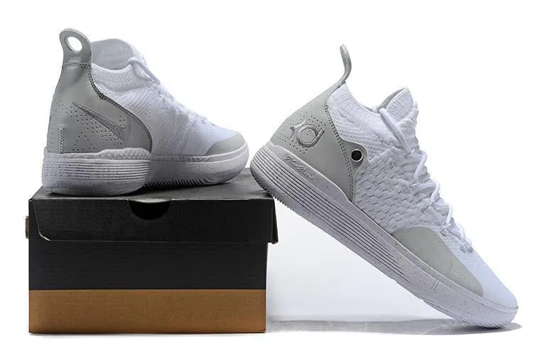 Nike Zoom KD11 White Grey Men Shoes Sneaker Sale Size US 7-12 Best Rated Asics Running Shoes