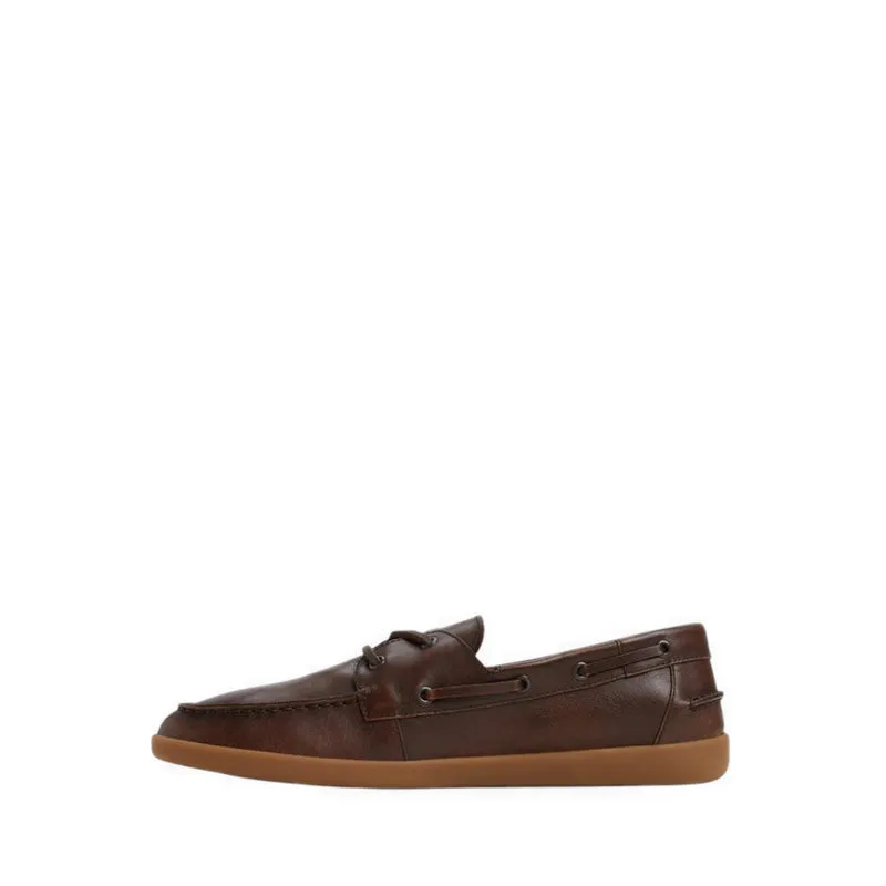 PORTWIND BOAT SHOE - BROWN Ladies Canvas Slip On