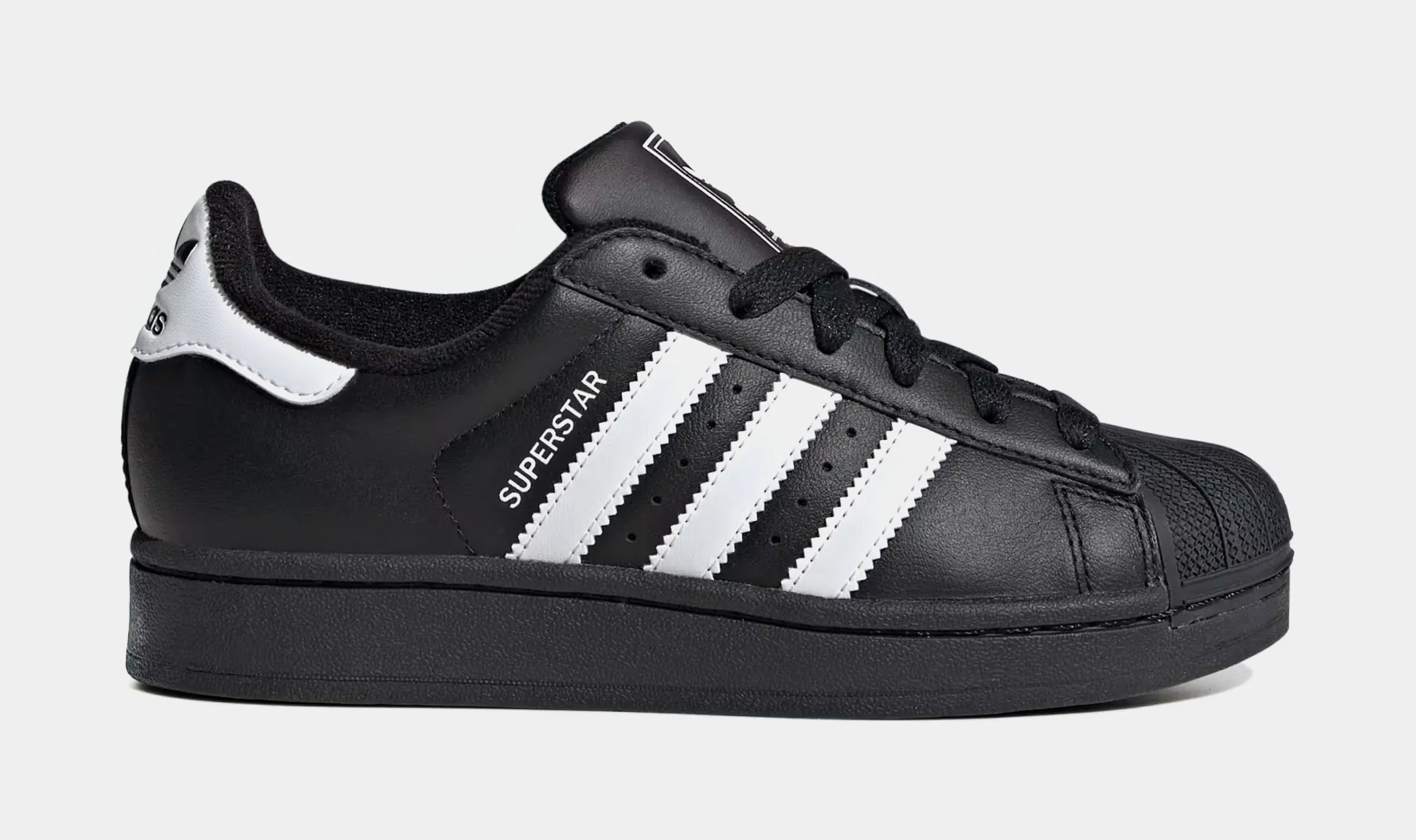 Superstar II Grade School Lifestyle Shoes (Black/White) Adidas Classic Shoes