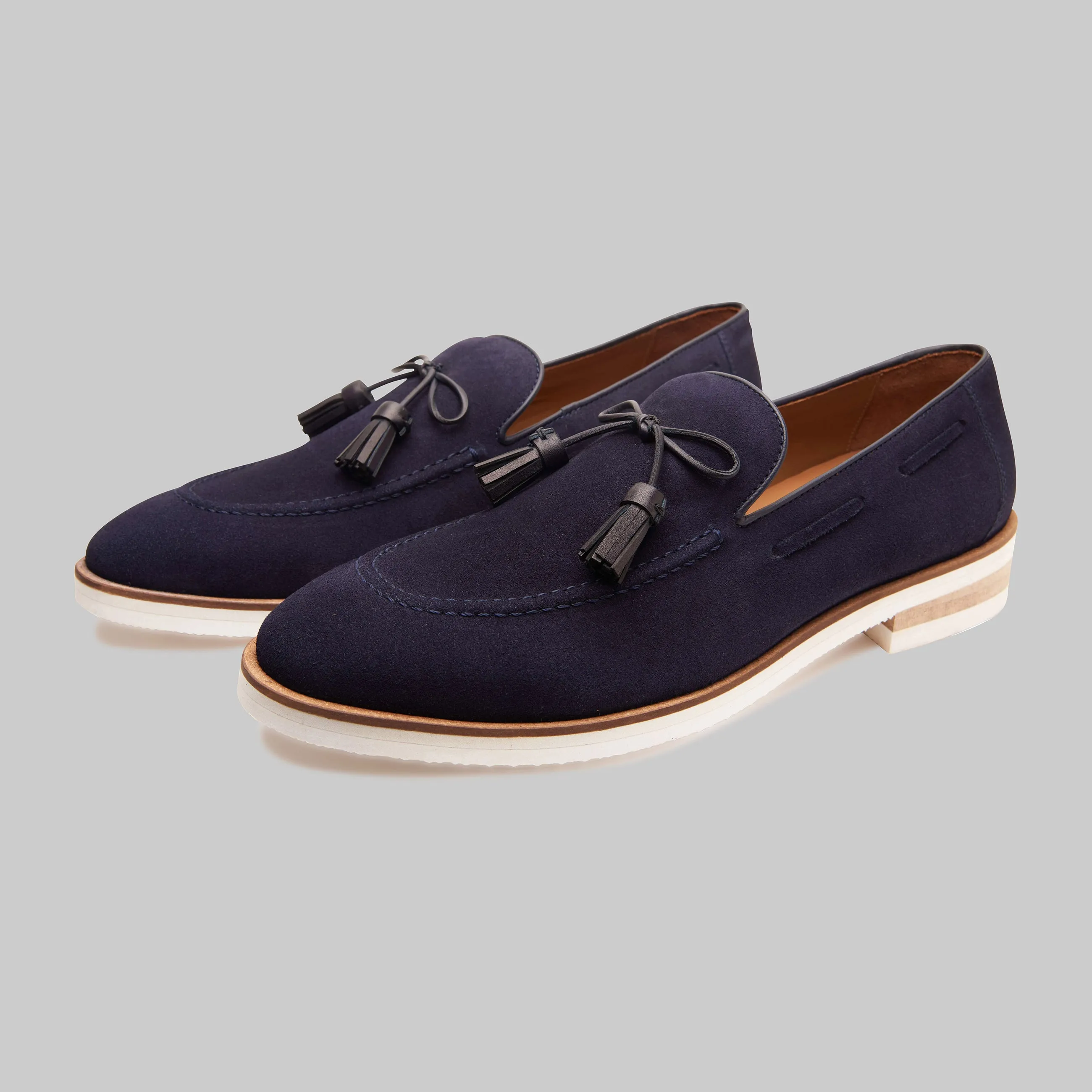 Orlan Tassel Suede Loafers Loafers Designer