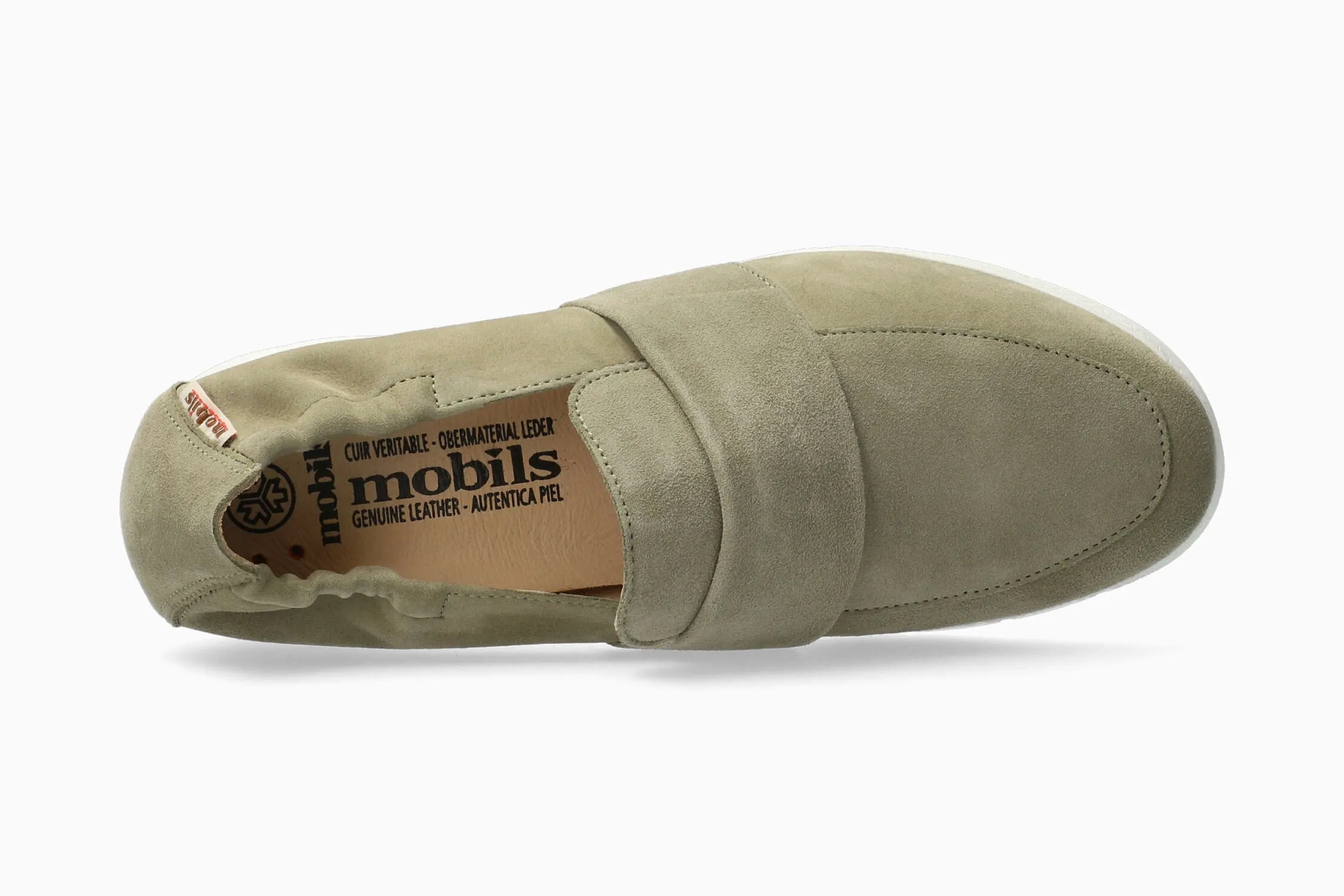 Orleane - Light Khaki Leopard Print Slip On