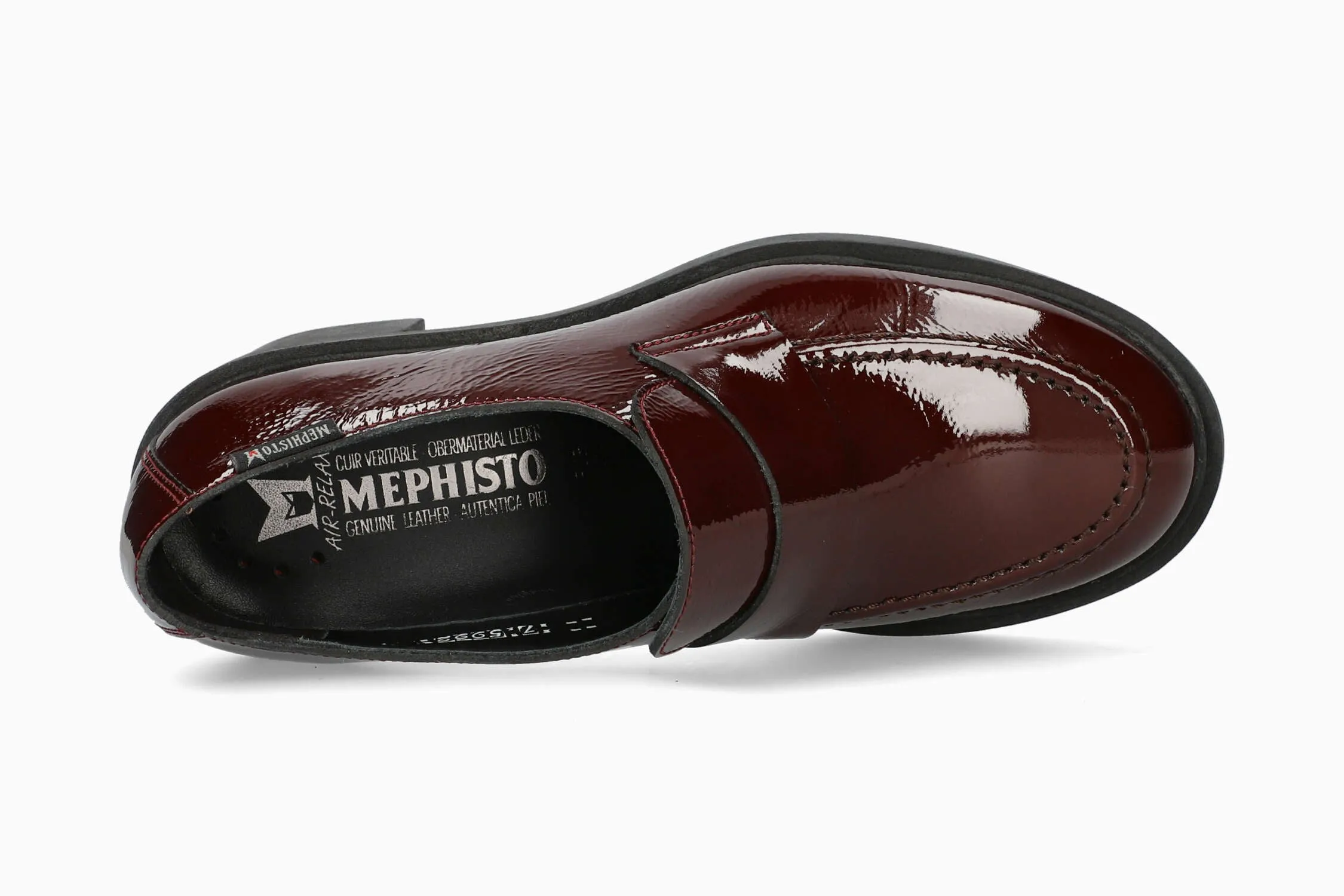 Slip On Loafers Leather Pamelia - Oxblood