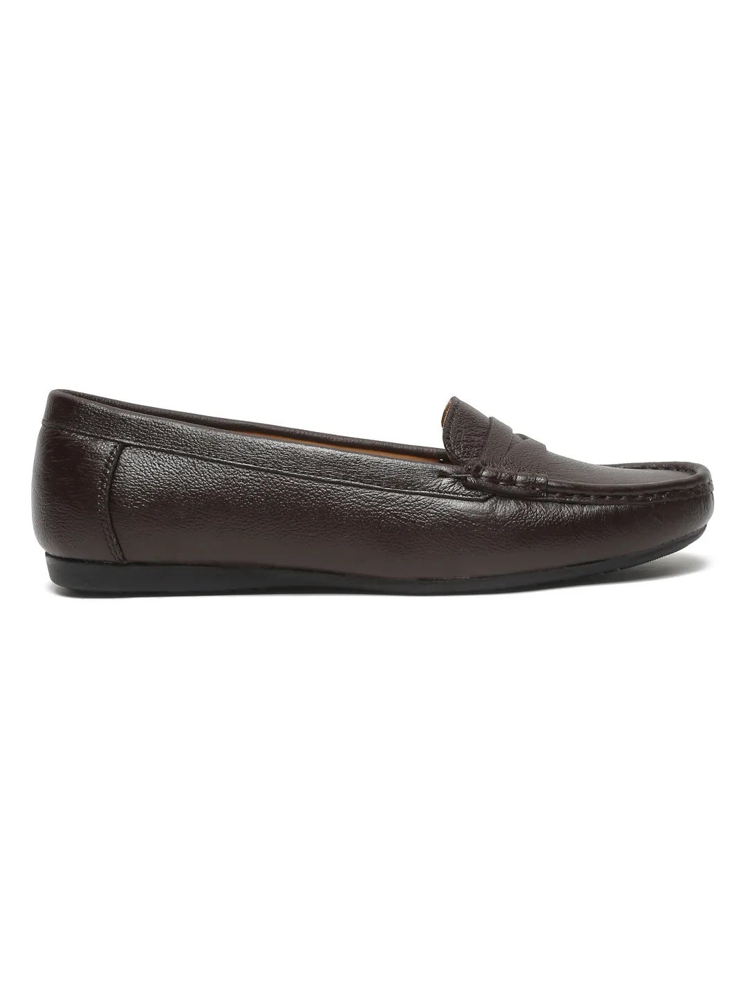 Dansko Loafers Teakwood Leathers Women Brown Solid Slip-on Loafers