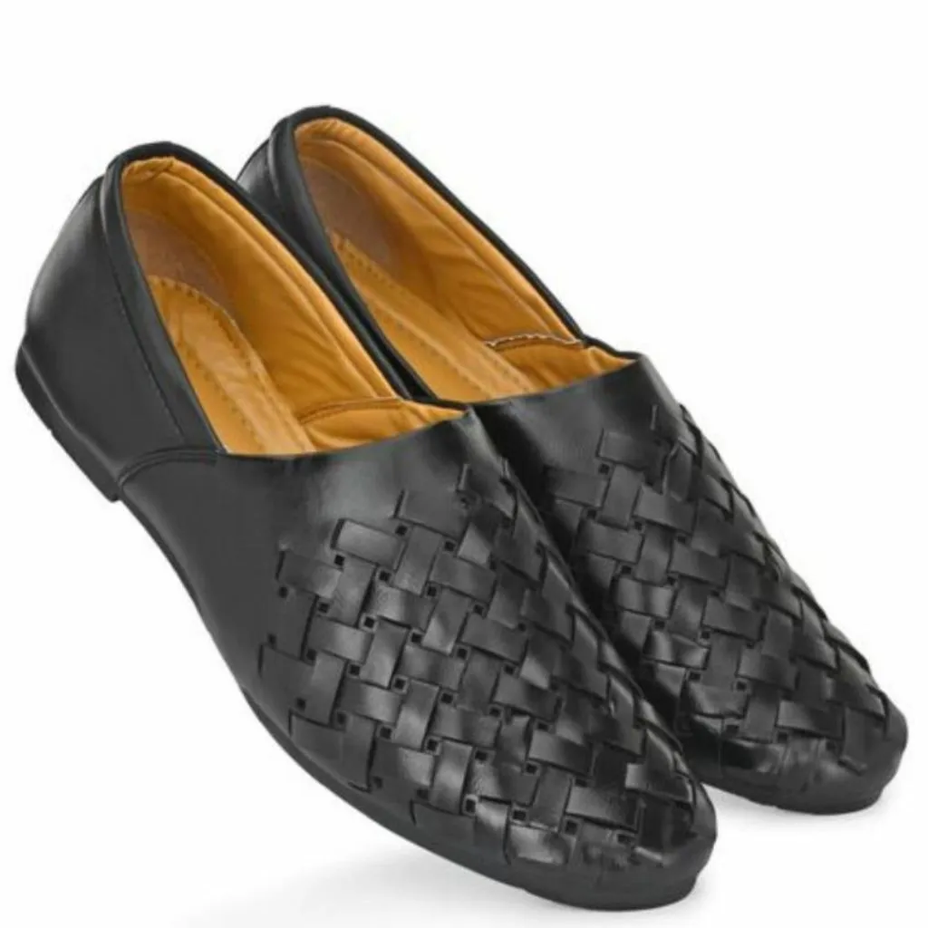 Paris Stylish Casual Leather Loafers Shoes For Men Wedge Flip Flop Sandals