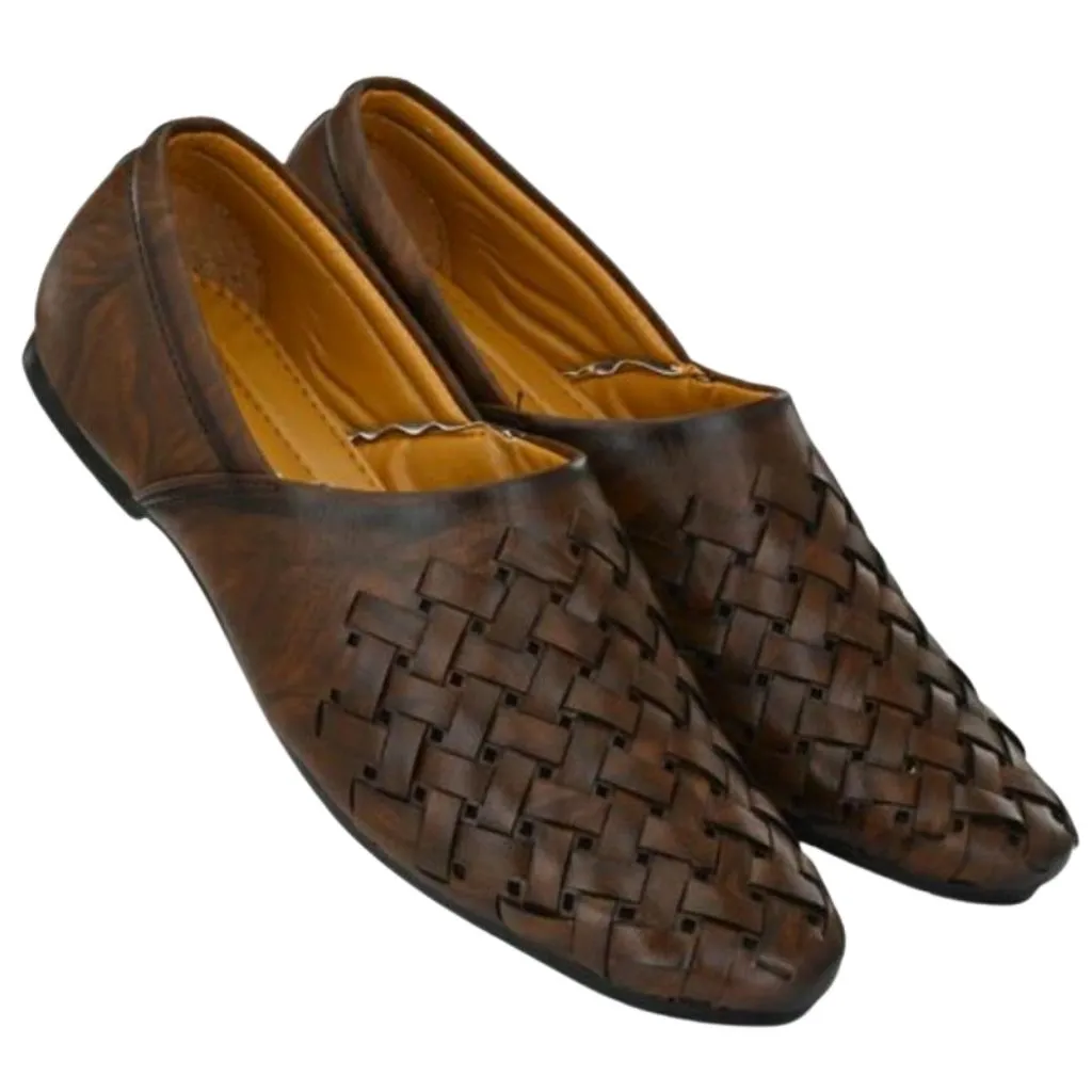 Wedged Sandals Paris Stylish Casual Leather Loafers Shoes For Men