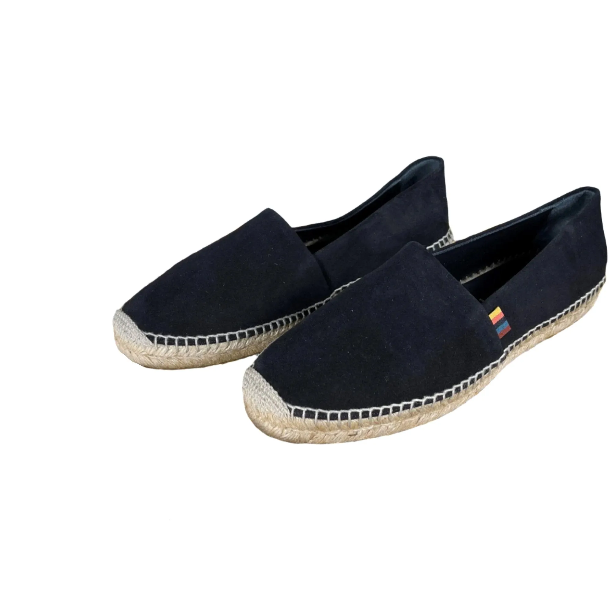 Paul Smith Mens SUN03 Sunny Black Leather Espadrilles Jellly Sandals