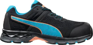 Puma Safety Black/Aqua Womens Leather Define 2.0 Low CT Oxford Work Shoes Asics Glideride 2 Running Shoes