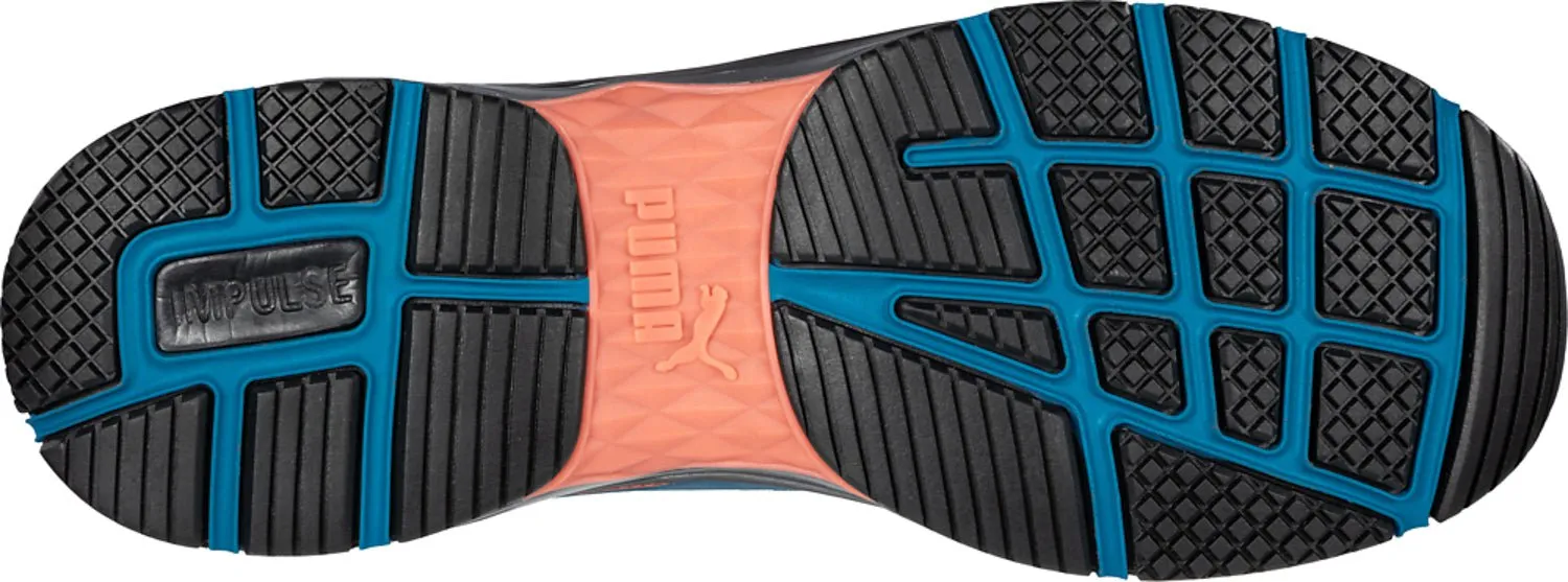 Puma Safety Black/Aqua Womens Leather Define 2.0 Low CT Oxford Work Shoes Best Asics Neutral Shoe