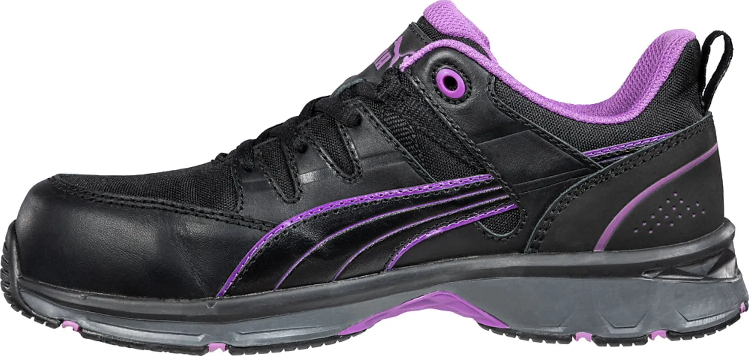 Puma Safety Black/Aqua Womens Leather Define 2.0 Low CT Oxford Work Shoes Tokidoki Asics Shoes