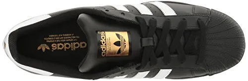 adidas Originals Men's Superstar Foundation Casual Sneaker, Black/White/Black, 10 D(M) US Adidas Shoes Skateboarding