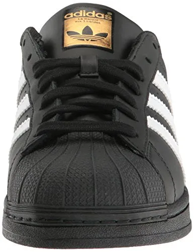 adidas Originals Men's Superstar Foundation Casual Sneaker, Black/White/Black, 10 D(M) US Adidas Anthony Edwards Shoes