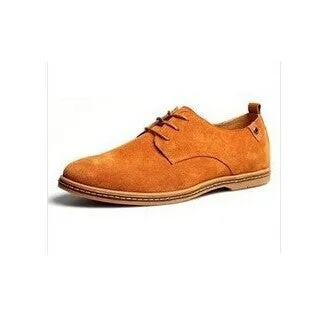 Men Flats shoes 38-48 Suede European style genuine leather Shoes Men's oxfords california casual Loafers Original Loafers