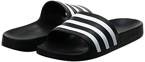 adidas Adilette Aqua Slides Black/White/Black Men's 9, Women's 10 Medium Adidas Shoe Inserts
