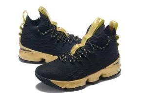 Asics Shoe Stores Near Me Nike Lebron XV 15 Black Gold Men Shoes Sale Size US 7-12