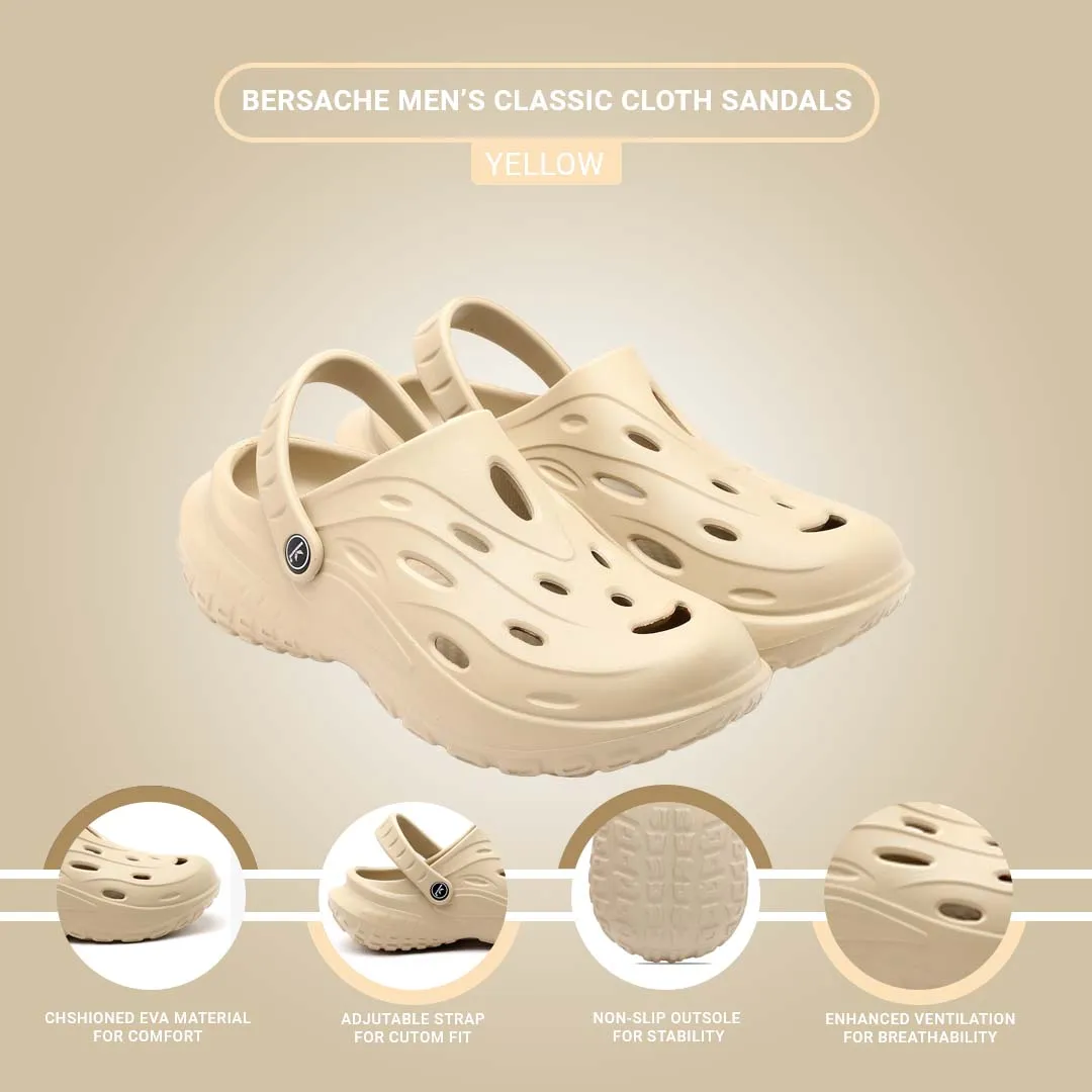 Bersache Extra Soft Classic Casual with  Regular wear with Ultra Soft & Flexibility Technology Flip Flop for Men's & Boy's (6124- Crochet Slides