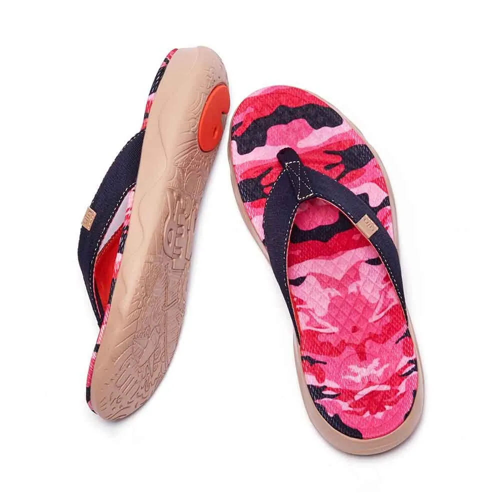 Pink Cherry Women Majorca Flip Flops Waterproof Hybrid Slip-on Shoe