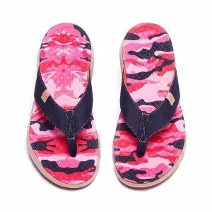 Pink Cherry Women Majorca Flip Flops Best Slip On Walking Shoes