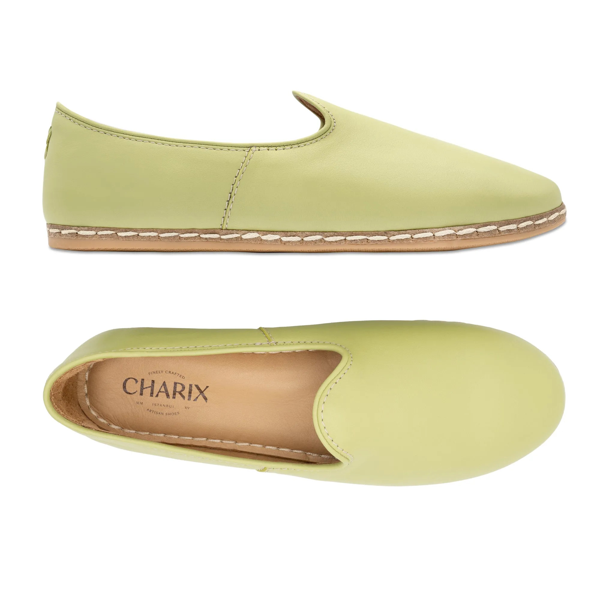 Pistachio Slip Ons for Men Comfy Slip On Shoes For Short Nyt