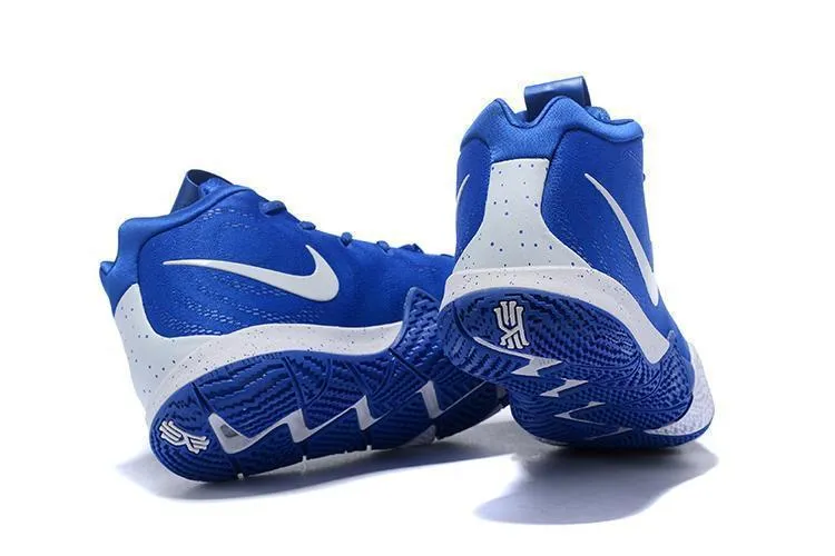 Asics Orthopedic Walking Shoes Nike Kyrie 4 Blue White Men Basketball Shoes Sale Size US 7-12