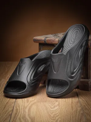 Bersache Extra Soft Classic Casual with  Regular wear with Ultra Soft & Flexibility Technology Flip Flop for Men's & Boy's (6114-Black) Elf Slippers