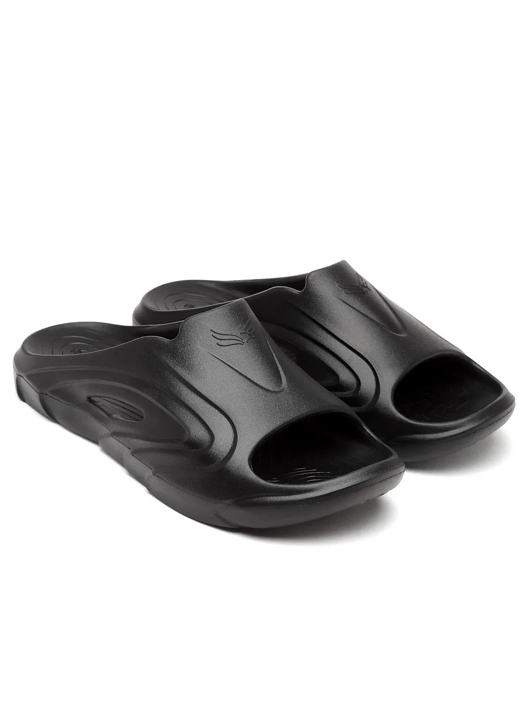 Sliders Fluffy Bersache Extra Soft Classic Casual with  Regular wear with Ultra Soft & Flexibility Technology Flip Flop for Men's & Boy's (6114-Black)