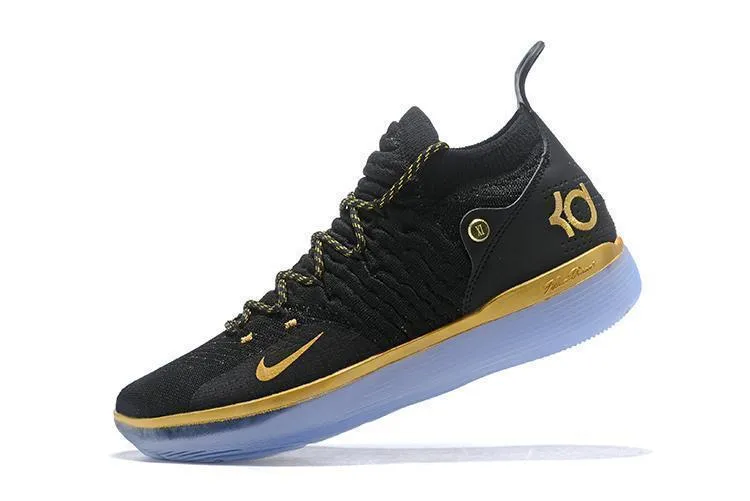Nike Zoom KD11 Black Gold Men Shoes Sneaker Sale Size US 7-12 Asics Wrestling Shoes 2019