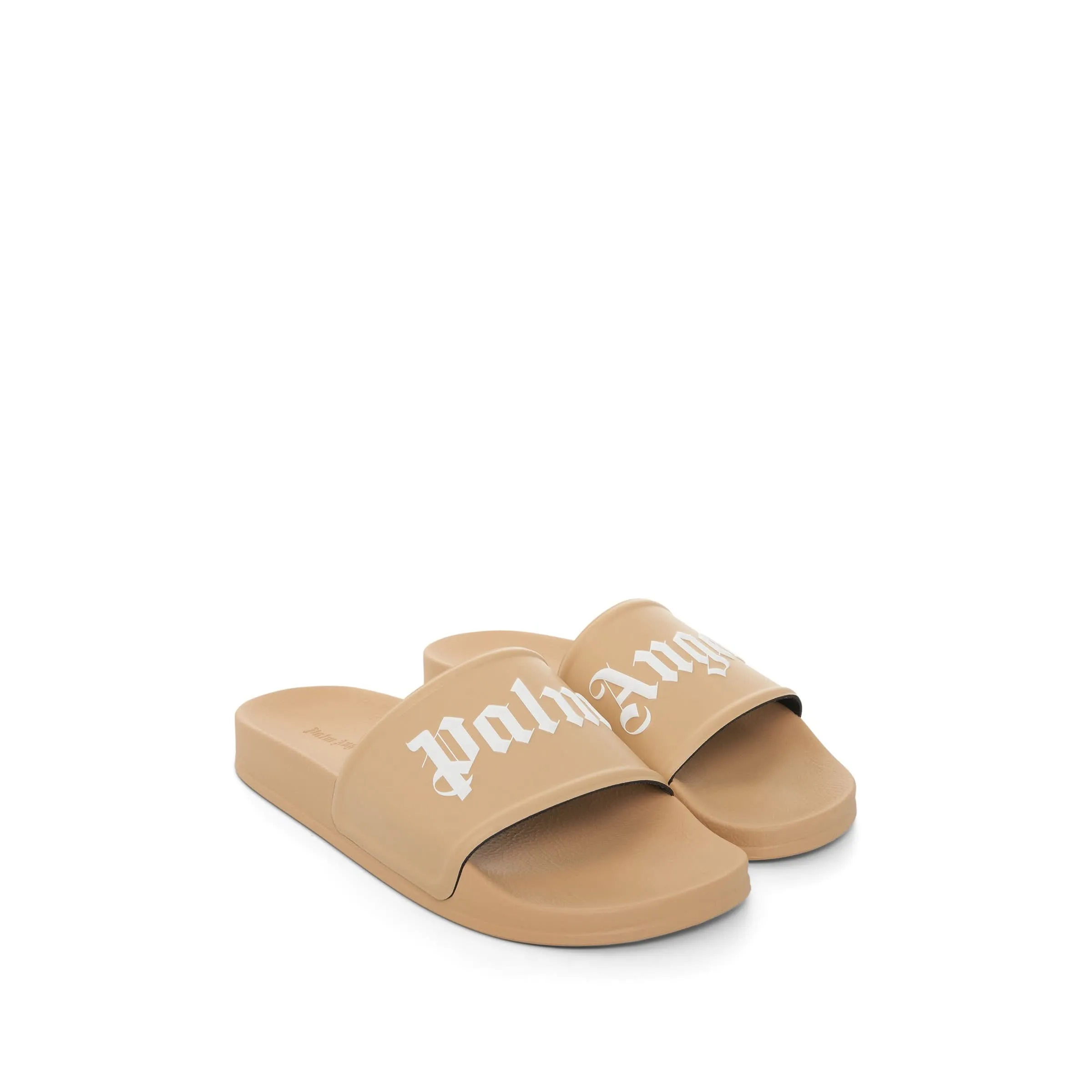 Pool Slider in Brown/White Strive Sandals