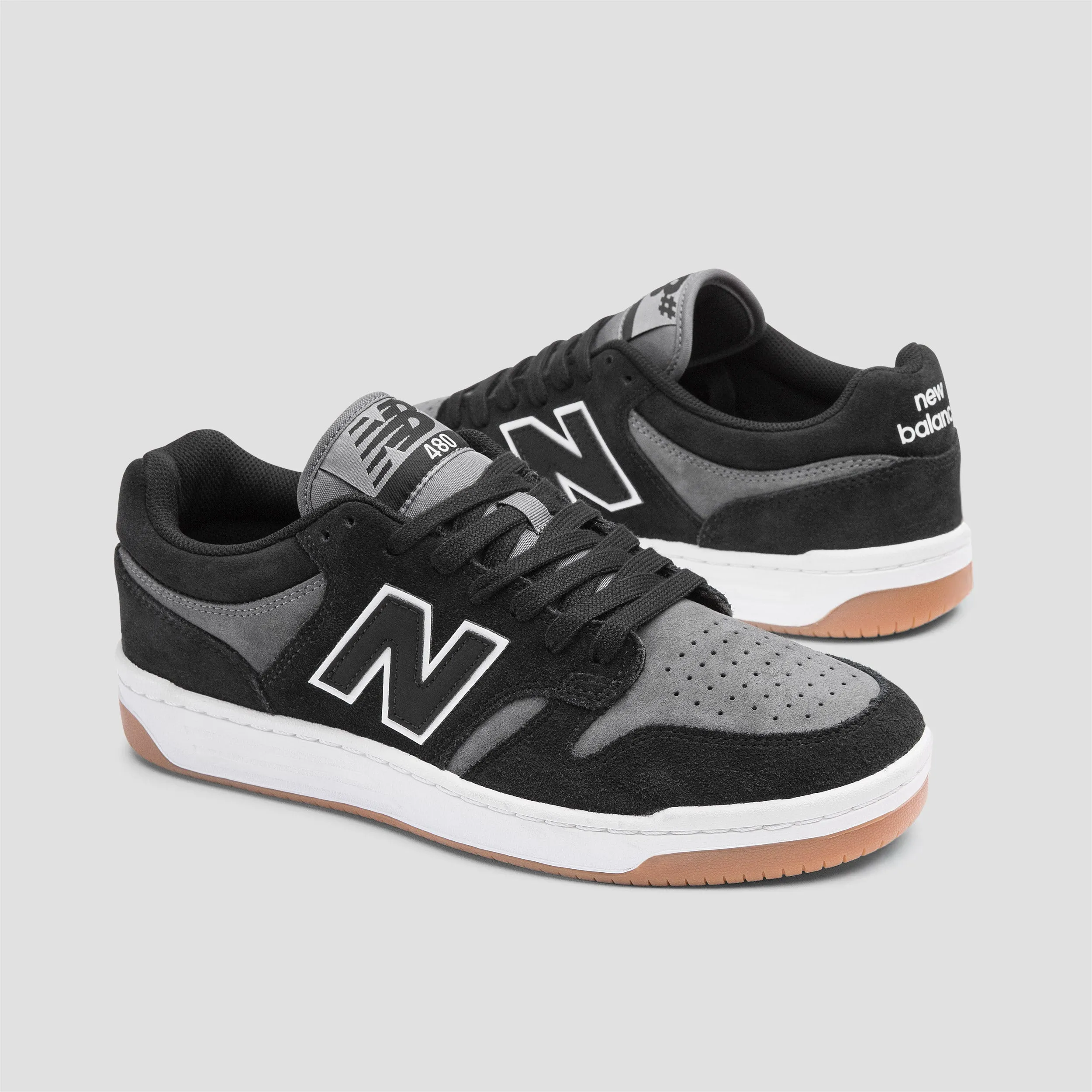 New Balance 480 Skate Shoes Black / White / Gum New Balance Tektrel Trail Running Shoe