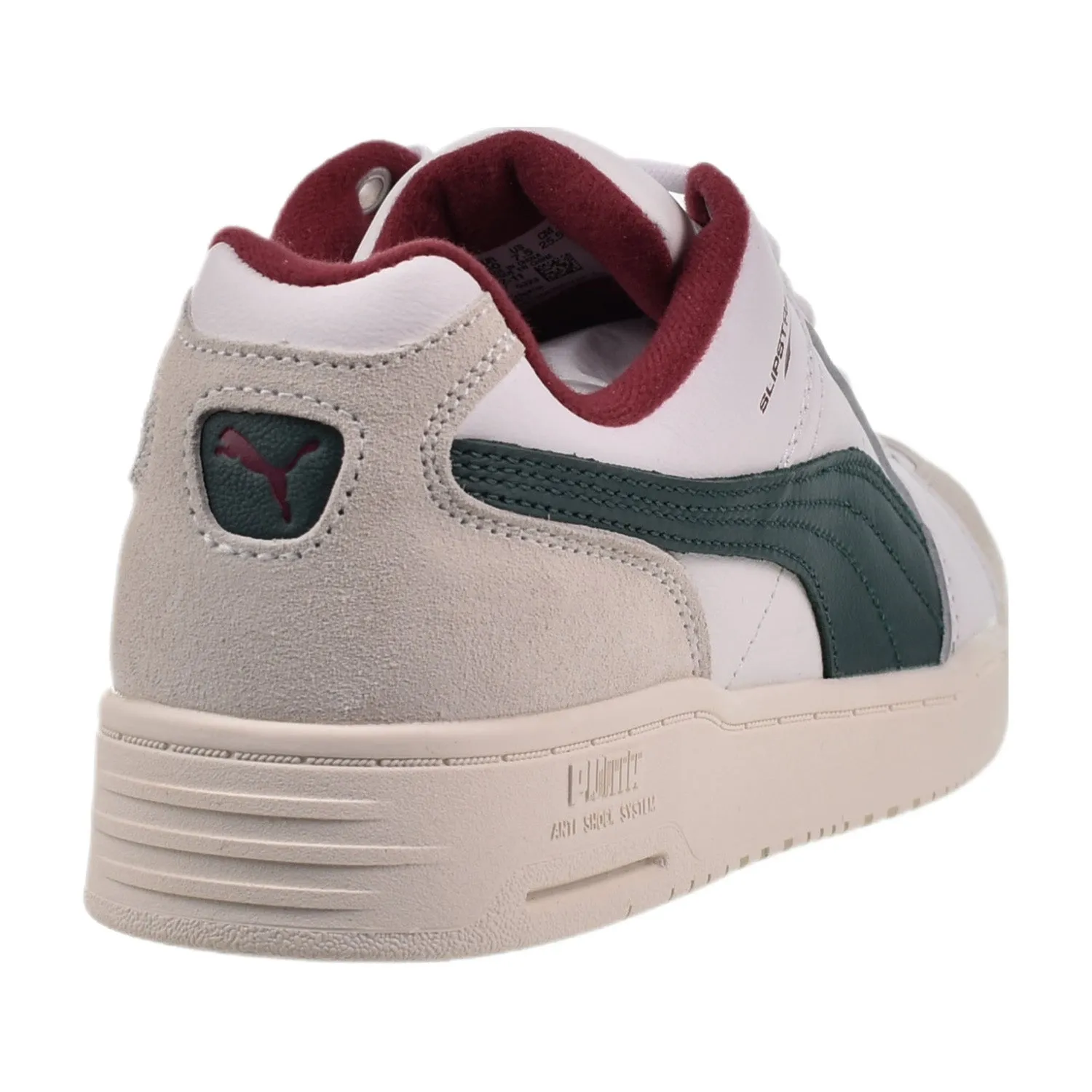 Puma Slipstream Lo Men's Shoes Retro White-Team Regal Red Asics Gel Game 9 Tennis Shoes