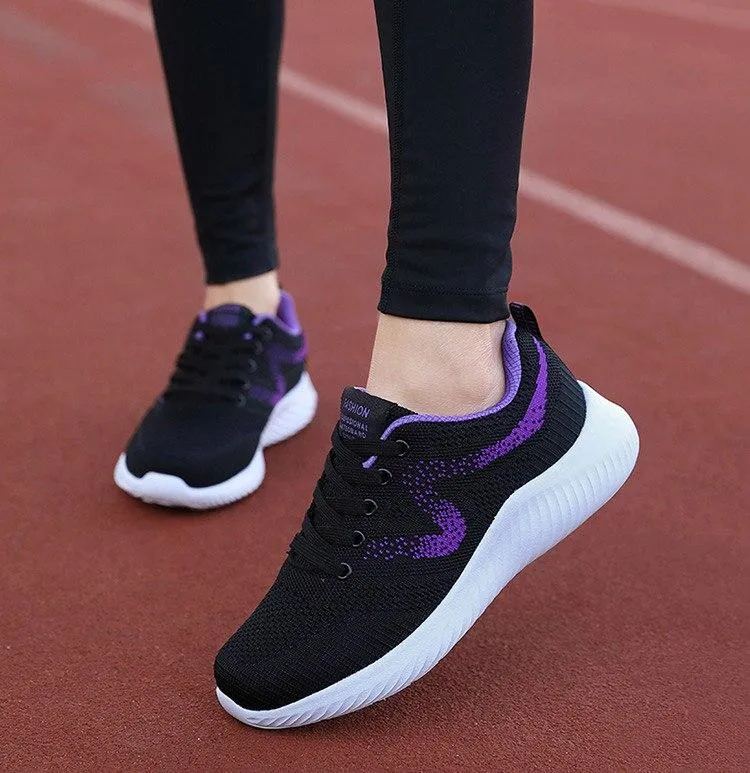 women shoes lace-up mesh breathable casual shoes women sneakers footwear female shoe walking Casual Rack Room Shoes
