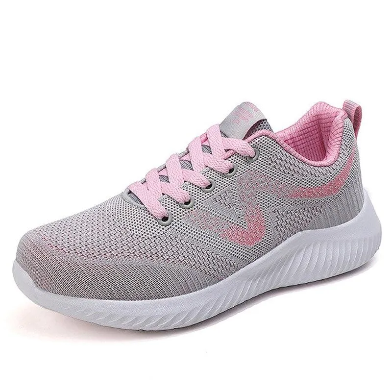 women shoes lace-up mesh breathable casual shoes women sneakers footwear female shoe walking Water Resistant Casual Shoes