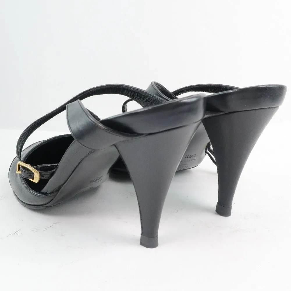 Chanel Leather Sandals Black Women St Vincent Sandals Resort