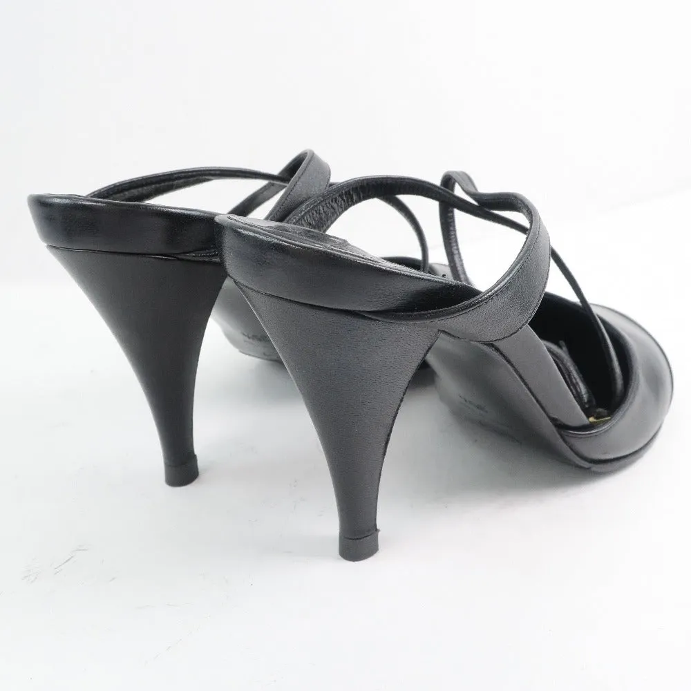 Chanel Leather Sandals Black Women St Lucia Resorts Sandals