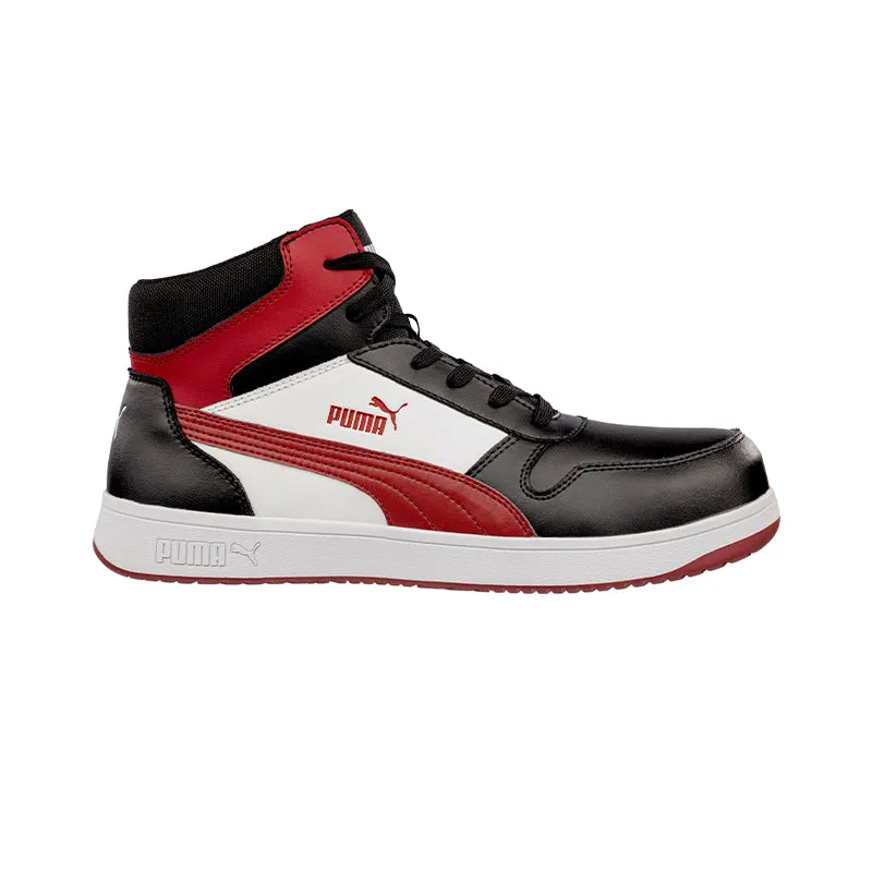 Puma Shoes Guide Puma Forecourt Retro Safety Boot (Black/Red/White) 630057