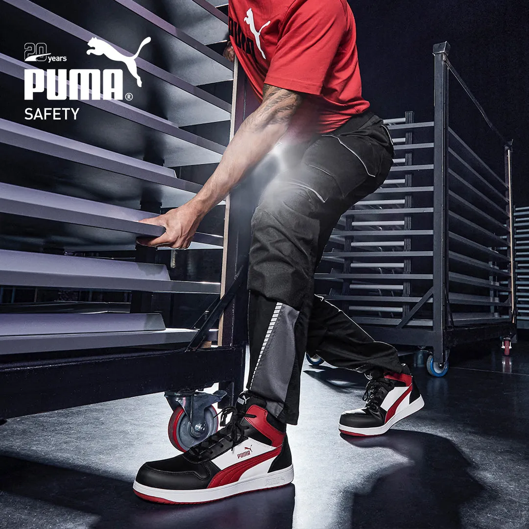 Puma Forecourt Retro Safety Boot (Black/Red/White) 630057 Puma Rick Morty Shoes