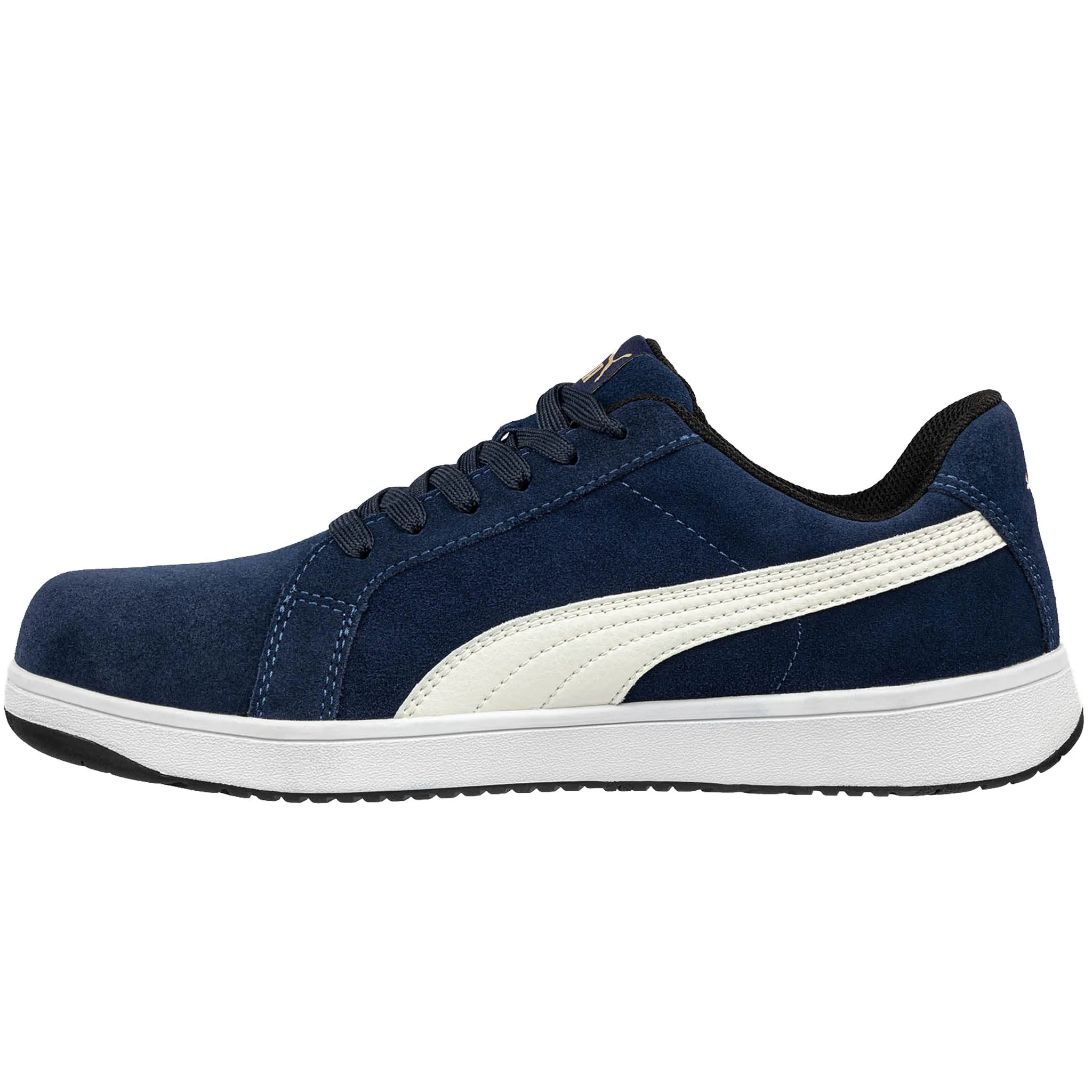 Puma Shoes Release Dates Puma Men's 640025 Iconic Suede Low Navy Composite Safety Toe Metal Free Work Shoes