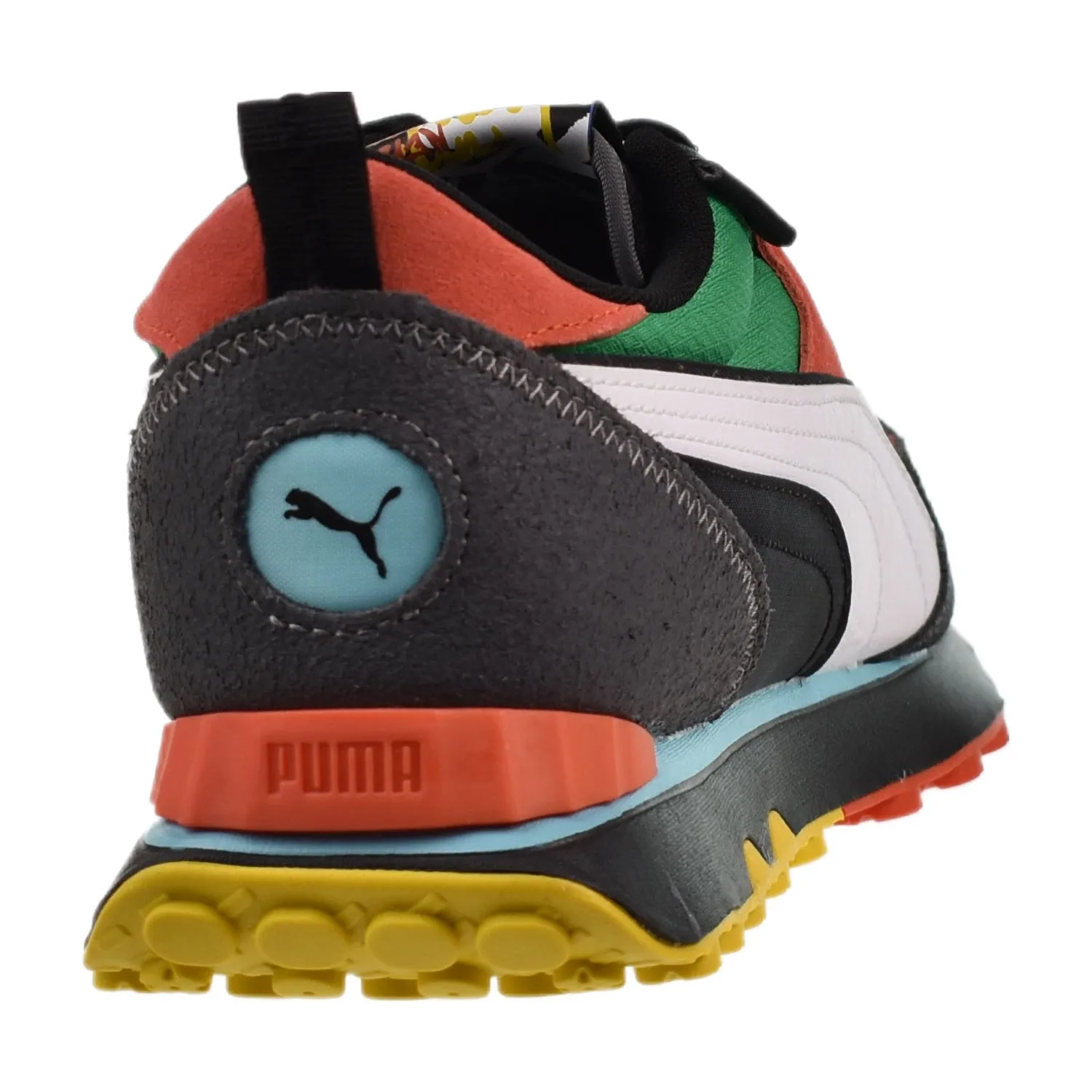 Puma Rider FV Block Party Men's Shoes Cool Dark Grey-Yellow Sizzle Asics Gel-quantum 360 Knit 2 Running Shoes