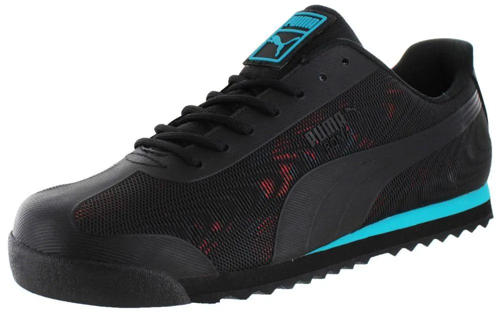 Puma Safety Shoes Nz Puma Roma TK Graphic - Black/Teal/Coral