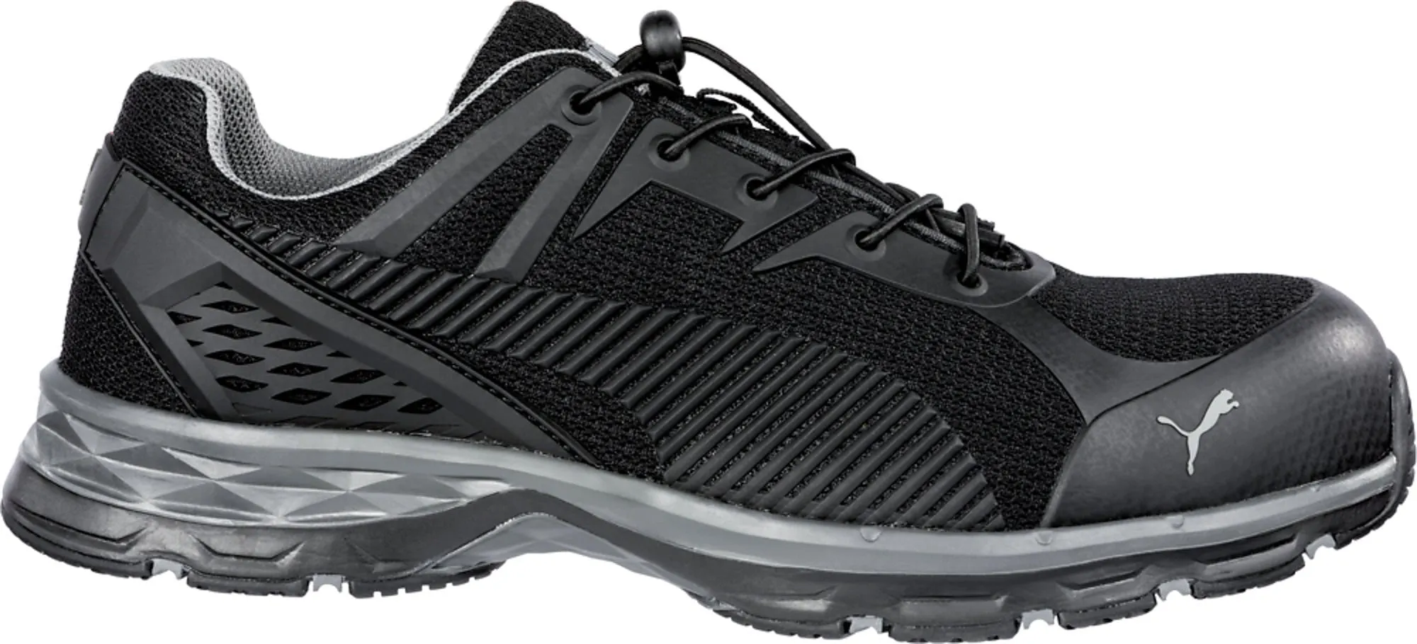 Puma Safety Black Mens Textile Fuse Motion Low SD Oxford Work Shoes Asics Waterproof Trail Running Shoes